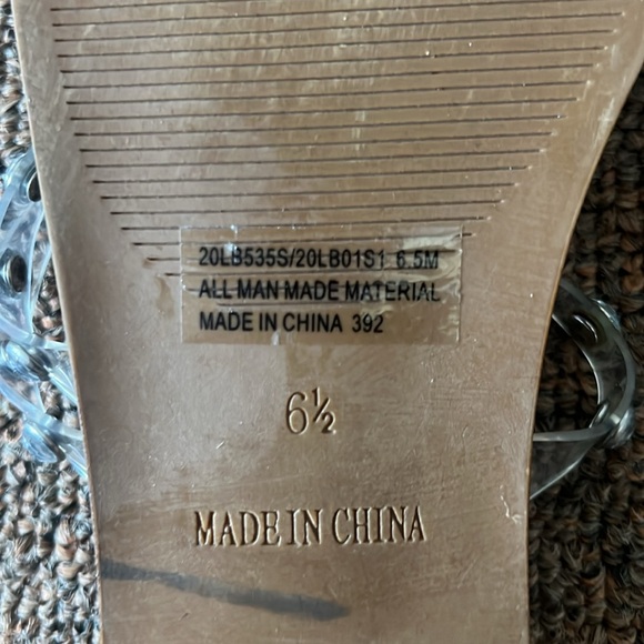 Steve Madden Clear Strap Women's Sandals - Picture 3 of 4